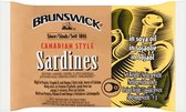 Brunswick - Sardines In Sojaolie - 106 gram - 5 stuks - Sardines voor beleg, salades etc - Kant en Klaar -
