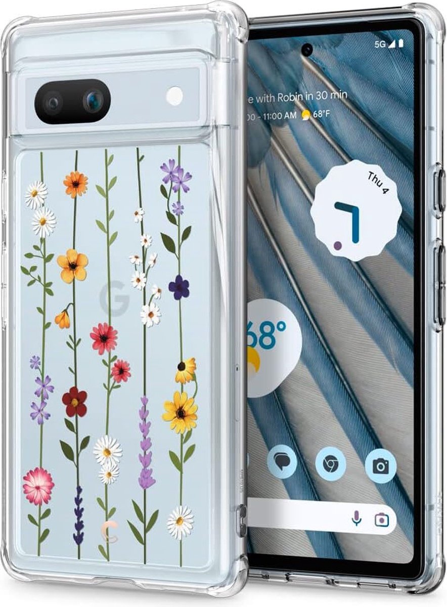 Spigen Cyrill Cecile Google Pixel 7A Hoesje Back Cover Flower Garden