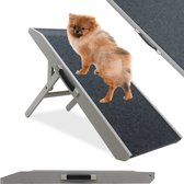 MaxxPet Hondentrap - Easy Step Hondenloopplank - Hondenloopplank - Hondentrapje voor Honden - 91x38x9cm - grijs