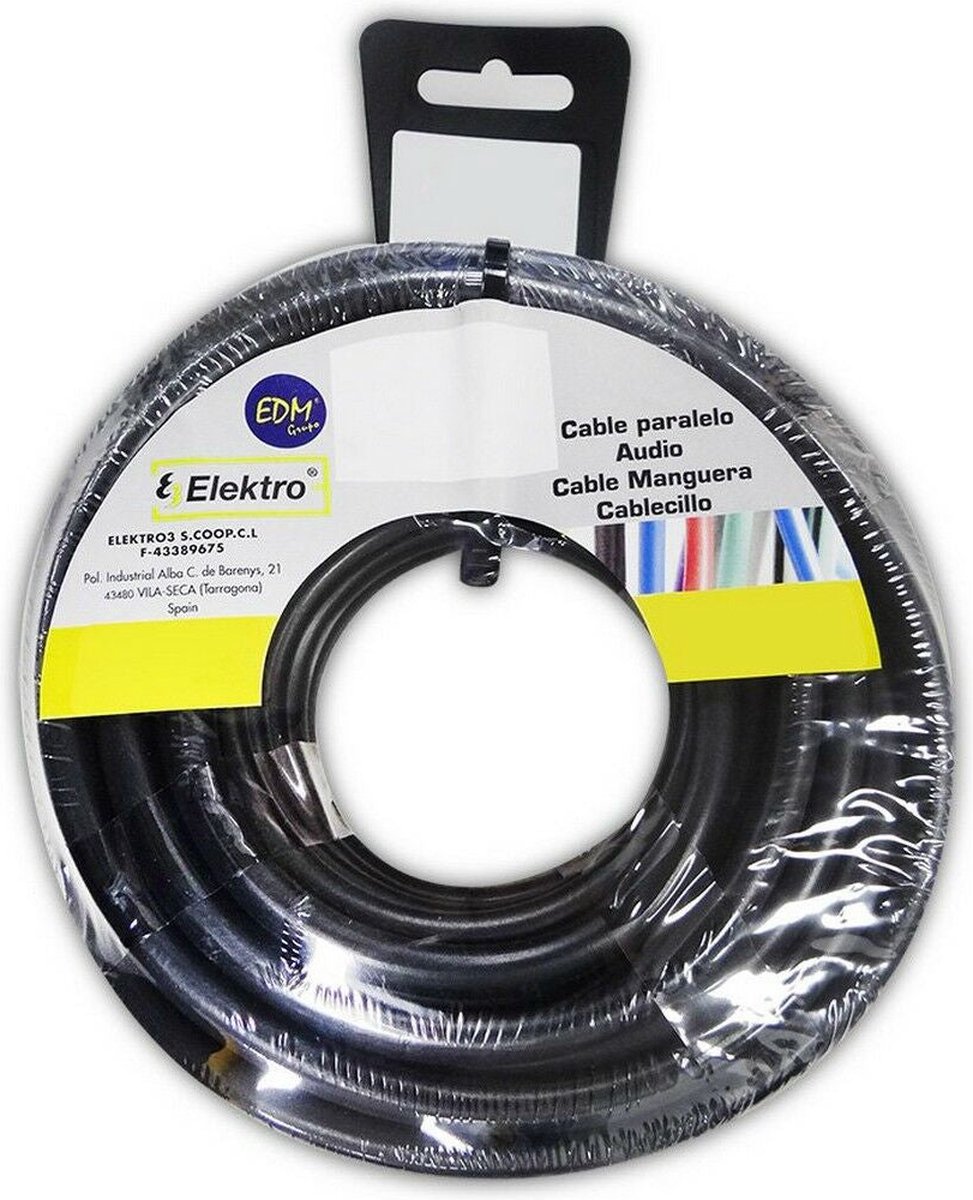 Kabel EDM 2 x 1,5 mm 10 m Zwart