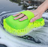 Van CODI - 2 stuks - Washandschoen Groen - Voor Auto Motor - Auto wassen - Motorwassen - Auto spons - Was borstel auto - Schoonmaakborstel - Microvezel