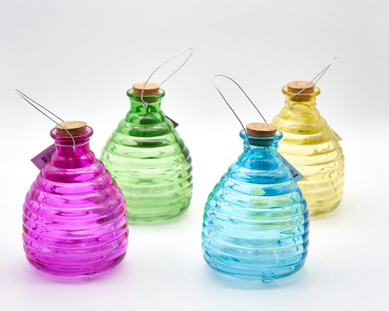 Set Van 4 Hangende Wespennesten - Kunstnest Wespenval - Waterdicht - Voor Tuin En Terras