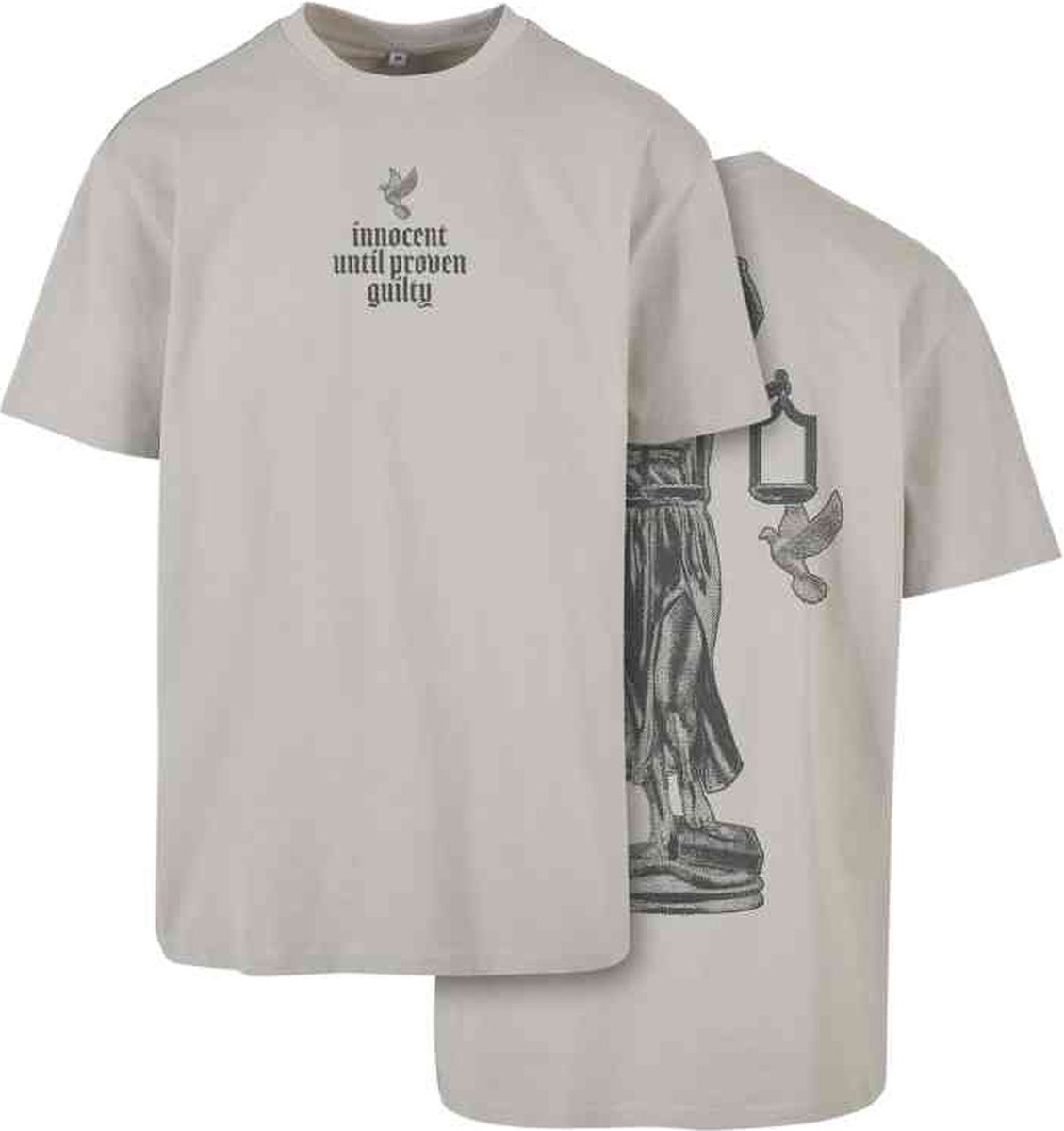 Mister Tee Justice Oversize Heren T-shirt S Grijs