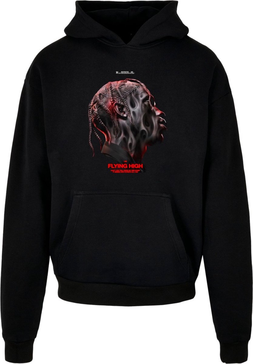 Mister Tee Flying High Heavy Oversize Hoodie/trui XS Zwart