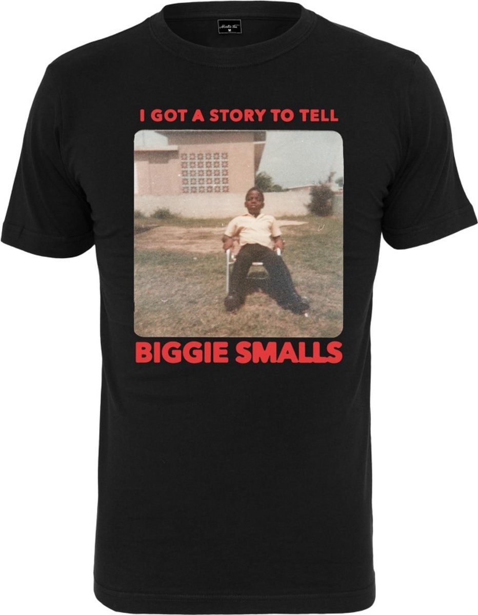 Mister Tee Biggie Smalls Biggie Old Photo Heren T-shirt XS Zwart