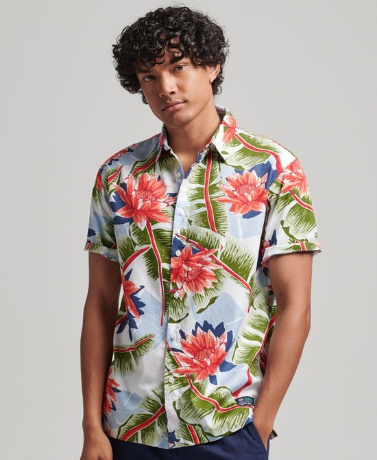 Superdry Vintage Hawaiian Shirt Met Korte Mouwen Veelkleurig L Man