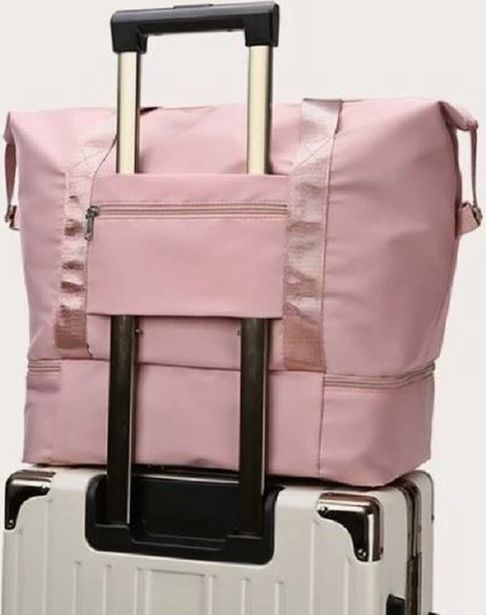 Weekendtas 39 x 36 cm Stevige Handbagage tas Waterdichte tas Tas voor op koffer...