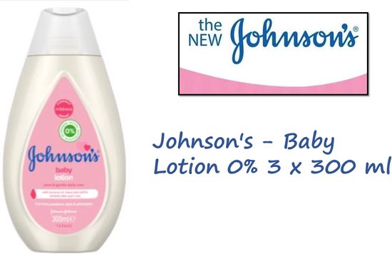 Johnson's - Baby Lotion 0% - 3 x 300 ml - Voordeelverpakking van Johnson's — afbeelding 3