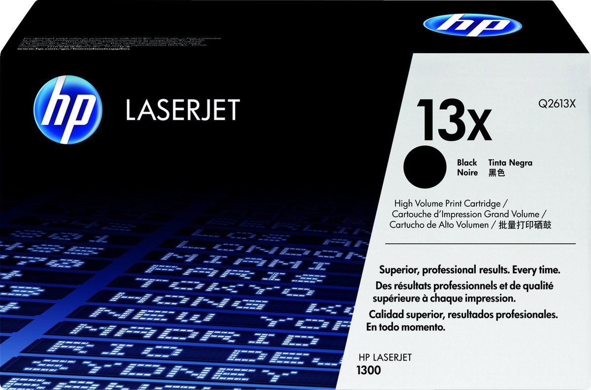 HP 13X - Tonercartridge Zwart / Hoge Capaciteit