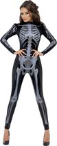 Skelettenkostuum - Halloween Catsuit dames - Maat S - 36-38