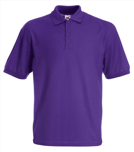 Fruit of the Loom - Classic Pique Polo - Paars - M
