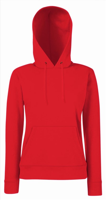 Fruit of the Loom - Lady-Fit Classic Hoodie - Rood - L