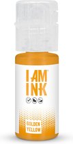 I AM INK - Golden Yellow 10ml Vegan Tattoo Inkt Goudgeel | True Pigments | Tattoo Machine Inkt | Handpoke tatoeage inkt | Stick & Poke Ink
