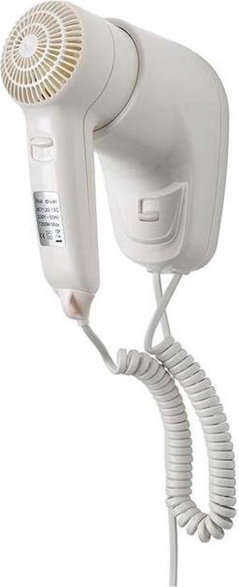 Elegance hair dryer 1200W made of plastic for wall mounting from Dan Dryer