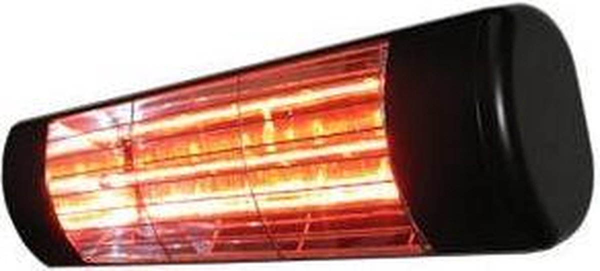 HLW15B heatlight heater in black for outdoor use 1500W - infrared technology
