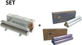 SET All in Wrapmaster 1000 dispenser en  vershoud- evenals aluminiumfolie