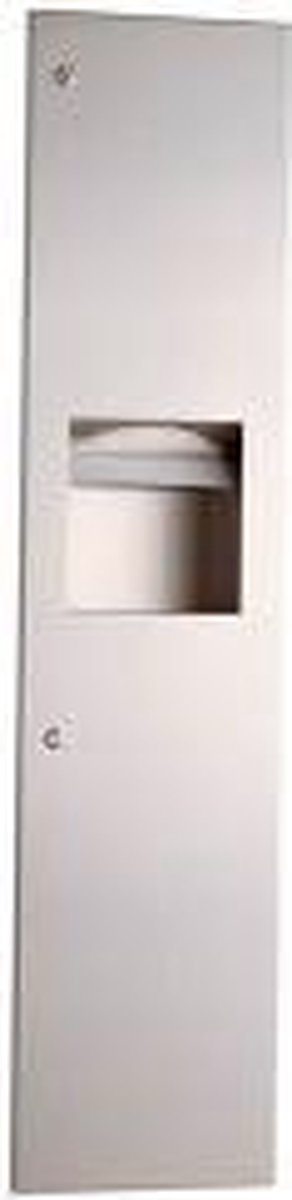 Bobrick B-38034 and B-380349 Paper Towel Dispenser and waste receptacle
