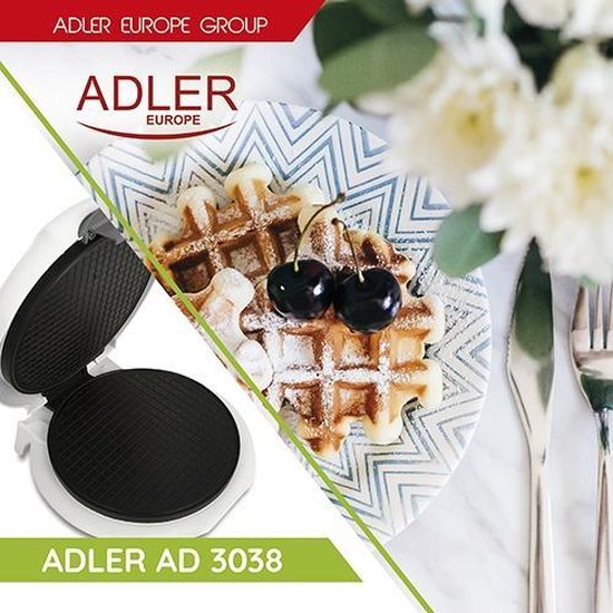Wafelijzer - Adler AD 3038  - 1500 Watt - Adler