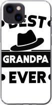 Geschikt voor iPhone 13 mini hoesje - Opa - Quotes - Best grandpa ever - Spreuken - Siliconen Telefoonhoesje