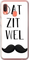 Geschikt voor Samsung Galaxy A20e hoesje - Spreuken - Dat zit wel snor - Quotes - Papa - Siliconen Telefoonhoesje