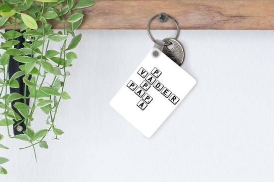 Porte-clés - Citations - Père - Dictons - Papa - Documents - Plastique - Cadeau Vaderdag - Cadeau - Cadeau pour lui - Astuce - Hommes