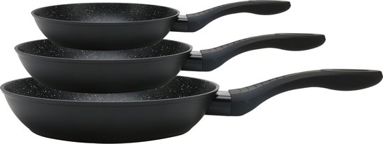 SET 3 PIECE Frying Pans (20 26CM) WITH REMOVABLE
