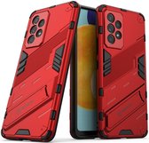 Hoesje Shockproof Kickstand Back Cover Rood Geschikt voor Samsung Galaxy A53