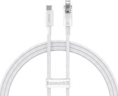 Baseus Explorer USB-C naar Apple Lightning Kabel PD 20W Wit 2 Meter