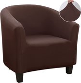 Stoel covers fauteuil Stretch stoel covers Bank Cover Elastische Bank Cover fauteuil cover fauteuil covers Wasbaar verwijderbaar voor Club stoel koffie stoel fauteuil Lounge stoel (Bruin, 1 stuk)