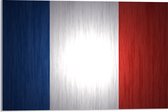 Acrylglas - Franse Vlag - 60x40 cm Foto op Acrylglas (Wanddecoratie op Acrylaat)