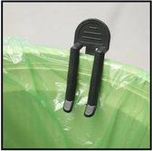 EPIN | Attache pour sac poubelle | Séparer les déchets | 2 pièces | Noir