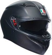 AGV K3 E2206 Mat zwart Integraalhelm MPLK - ECE goedkeuring - Maat XS - Integraal helm - Scooter helm - Motorhelm - Zwart - ECE 22.06 goedgekeurd