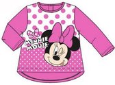 Disney Minnie Mouse Shirt - Lange Mouw - Roze - Maat 74