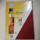 Klompe Papier A4 | Rood | 220 grams | 10 vel met vouwlijn (270238600)