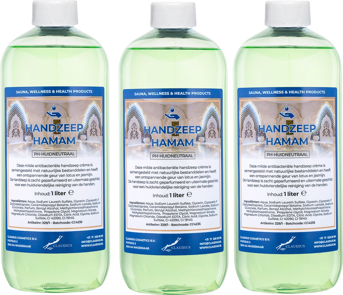 Goedkoopste Handzeep Hamam 1 liter - set van 3 stuks