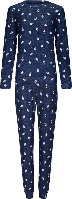 Rebelle - Ensemble pyjama femme Hayley - Blauw - Polaire - Taille 42