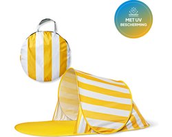 Ydemanne Strandtent Pop Up - opvouwbaar - UV bescherming - geel