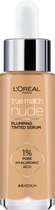 L'Oréal Paris True Match Nude Volumegevend Getint Serum Foundation met hyaluronzuur - 4-5 Medium - 30ml - Vegan