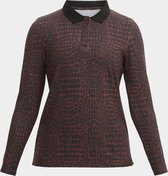 Röhnisch Sia Poloshirt - Brown Crocco - Maat XL
