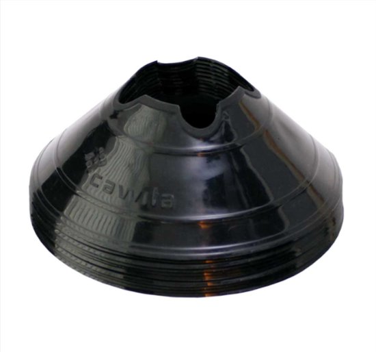 Cawila hoedjes set á 10 stuks - Zwart - Trainingshoedjes Trainingsmaterialen