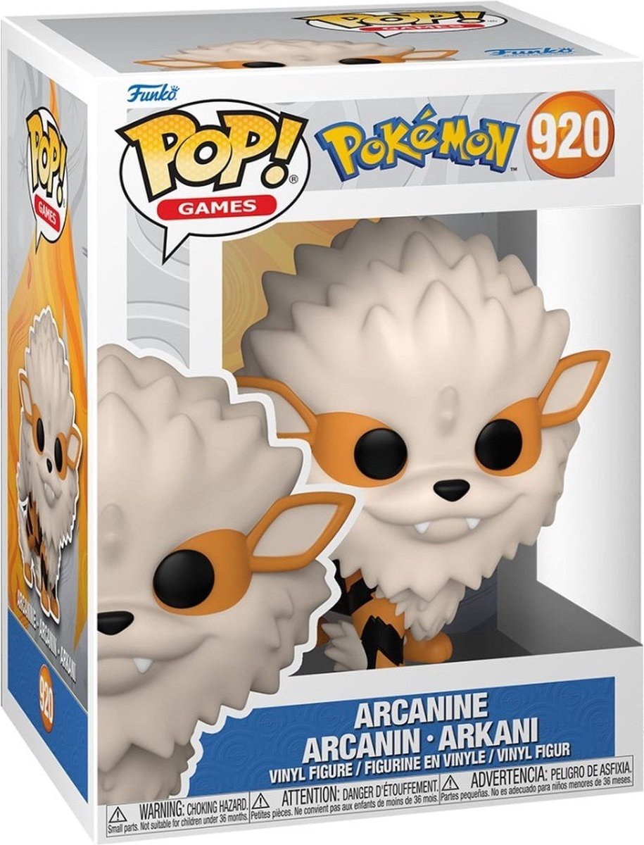 Pop Games: Pokémon Arcanine - Funko Pop #920