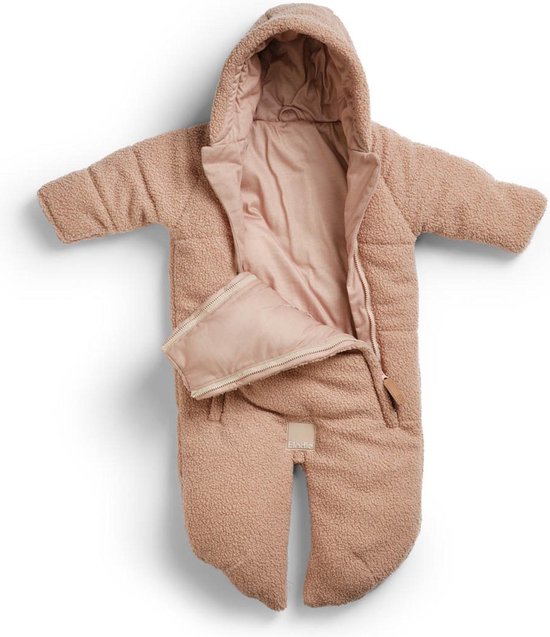 Elodie Baby Overall - Baby Voetenzak - Voetenzak autostoel- Voetenzak Autostoel 0+ - Pink Bouclé - 6-12 maanden — afbeelding 3
