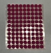 99 pièces Velcro auto-adhésif - Fermeture velcro - Cercles Fermetures velcro - 1cm - Rose