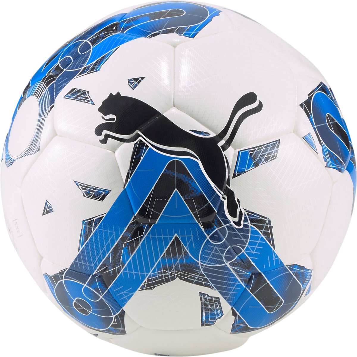 Puma voetbal Orbita 5 HYB - Maat 4 - wit/blauw