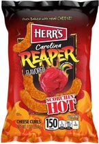 Herr's Carolina Reaper Cheese Curls Chips - 8 x 28g - Voordeelverpakking