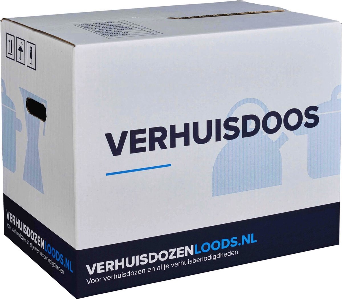 Duurzame Verhuisdozen - 25 stuks - 57 Liter - Autolock Opbergbox - Verhuisdoos - Zelf sluitend - Geen tape nodig - 40kg laadvermogen