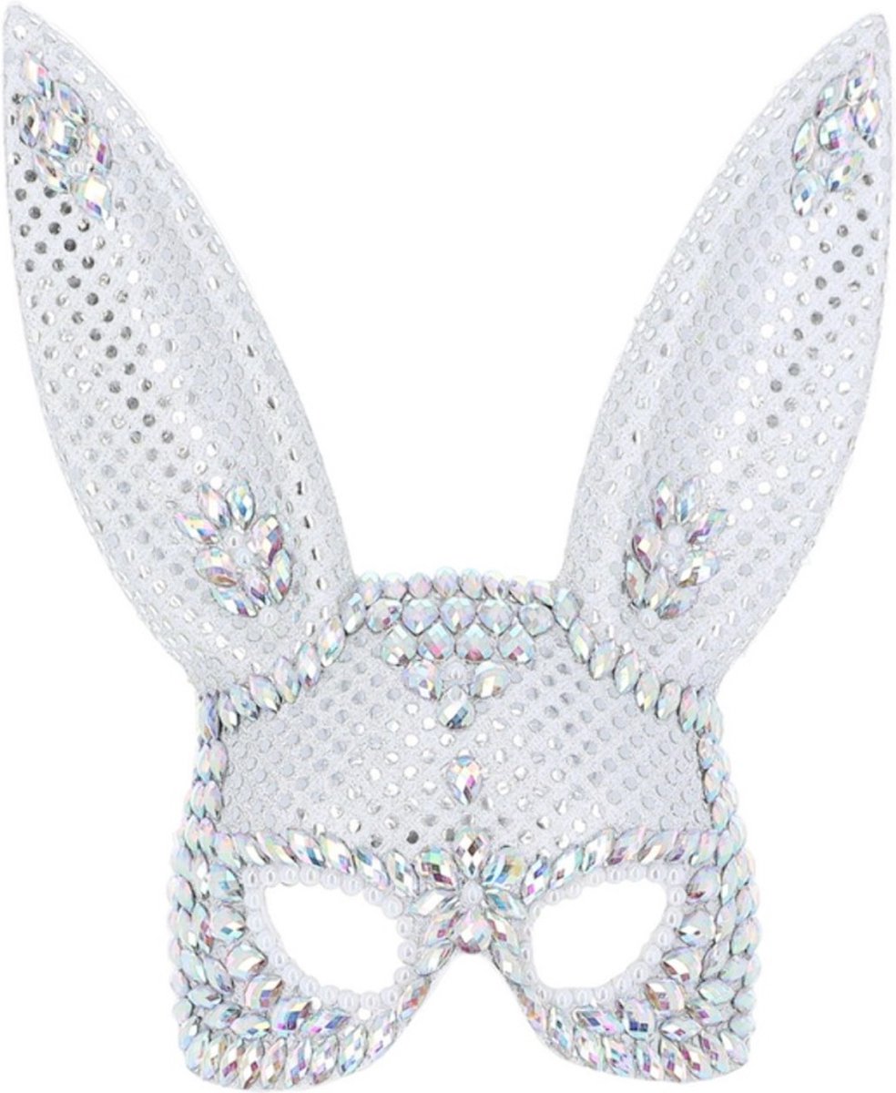 Fever - Jewel Bunny Masker - Zilverkleurig