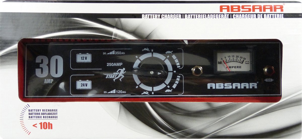 ABSAAR Professional Batterieladegerät 30Amp 12/24V N/E AmpM 263004110