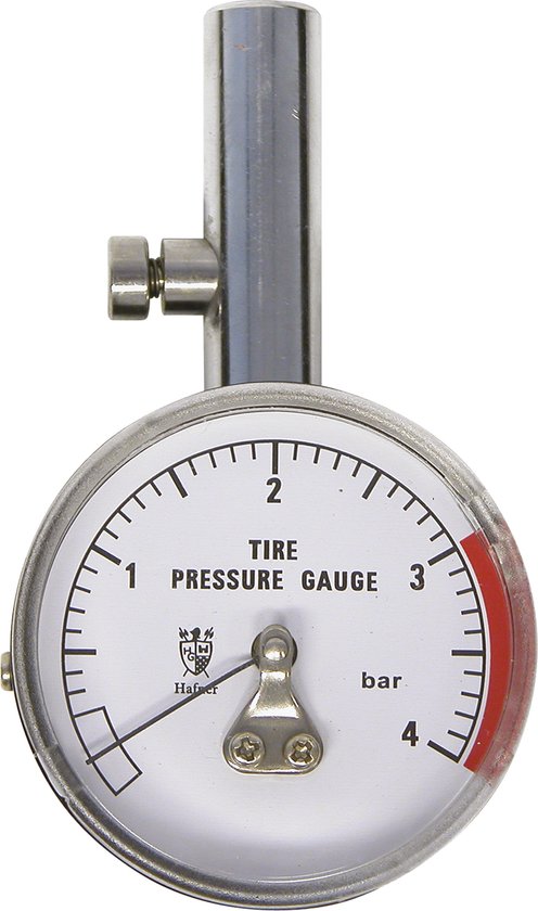 Foto: Carpoint bandenspanningsmeter professioneel analoog zwart zilver