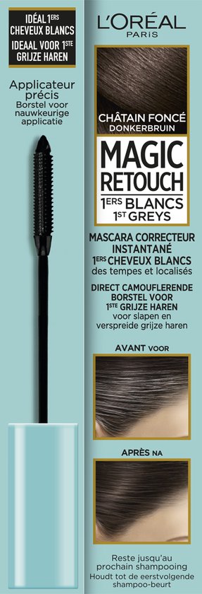 Mascara L Oréal Paris Magic Retouch Precision - Marron foncé | bol.